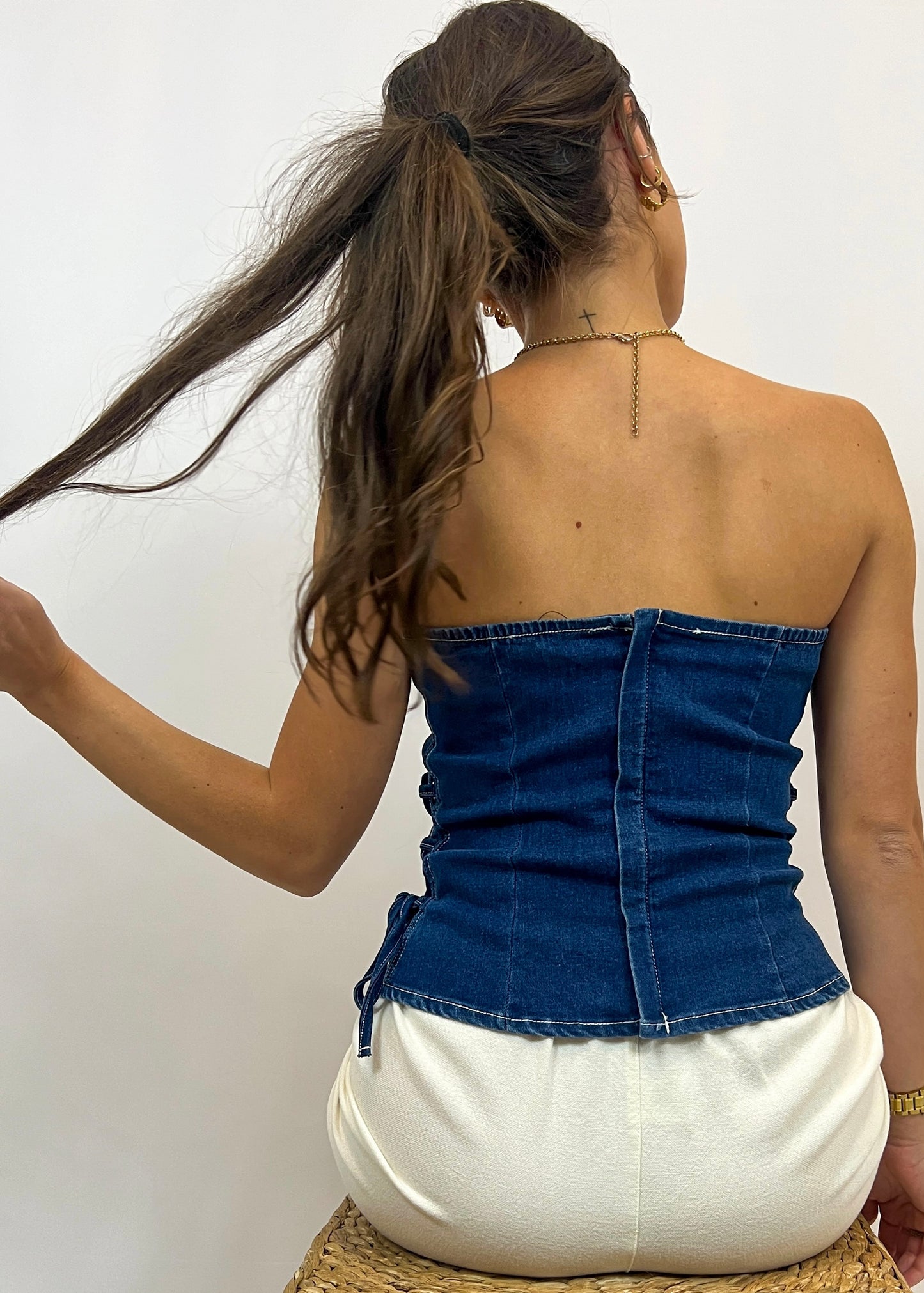 Denim Tube Top