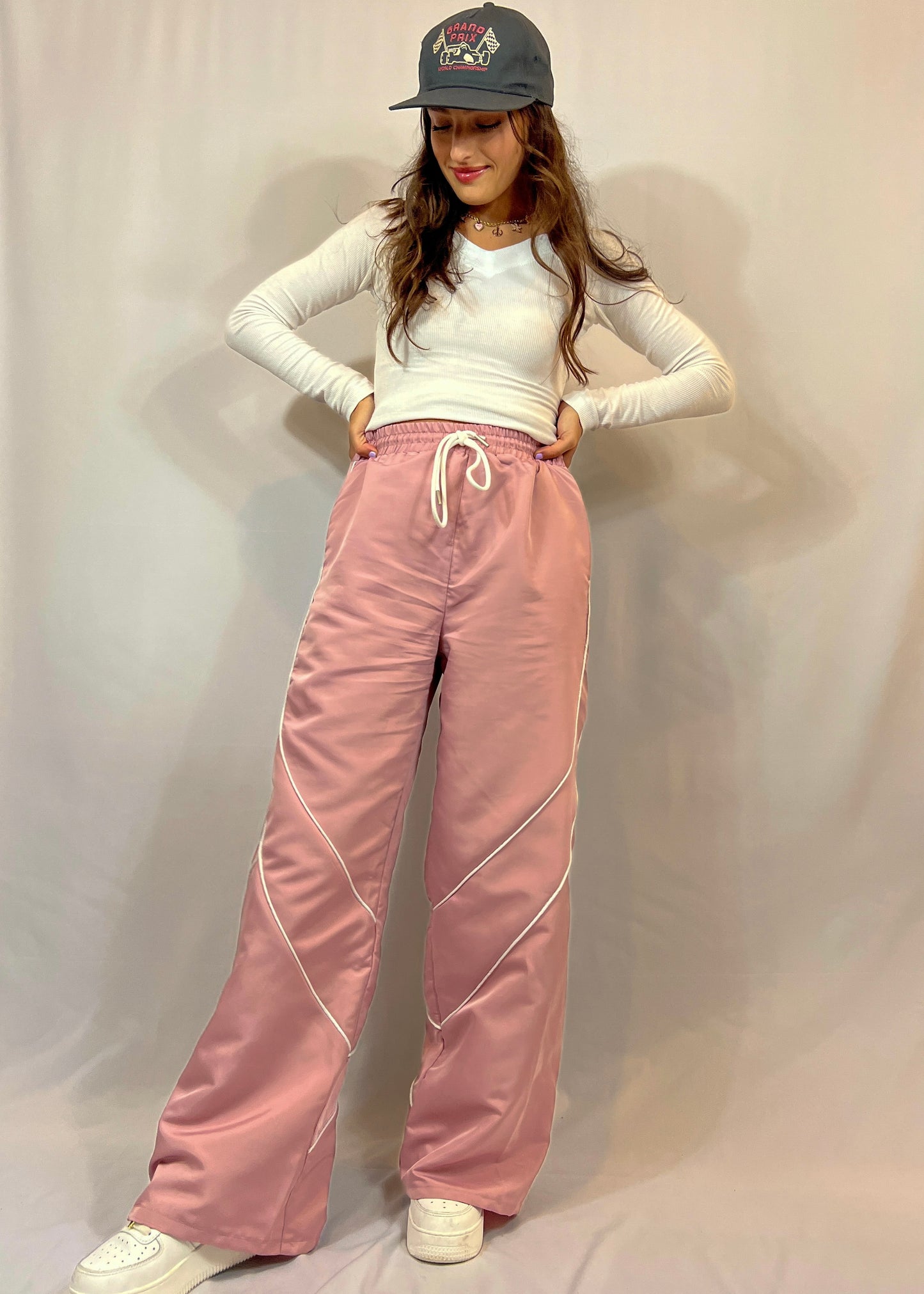 Pink Detailed Pants