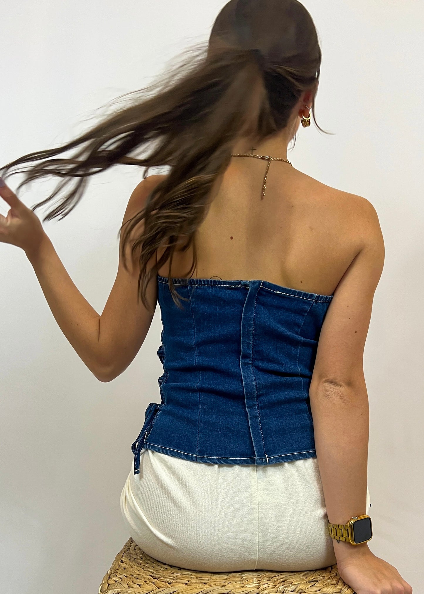 Denim Tube Top