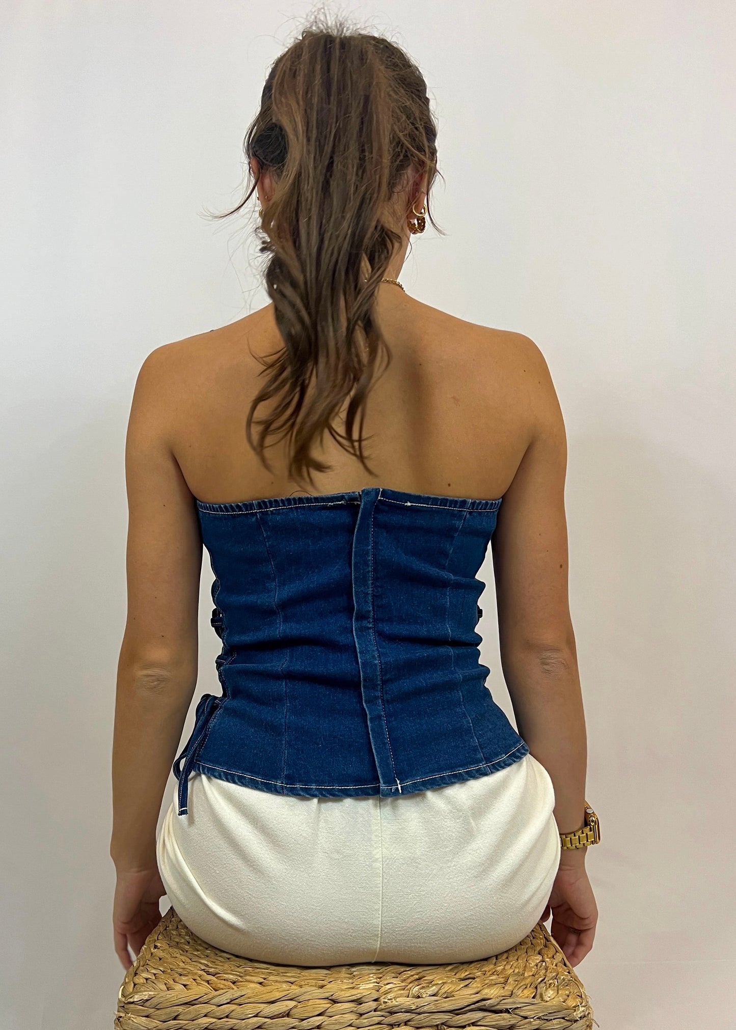 Denim Tube Top