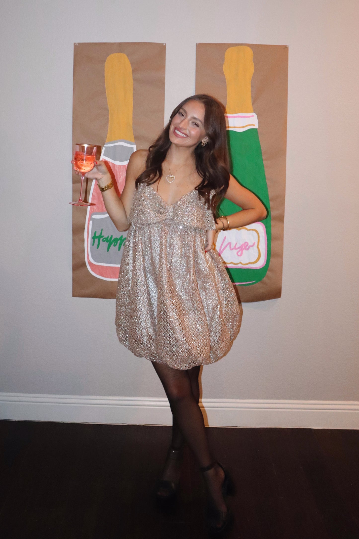 Glitter Mini Dress