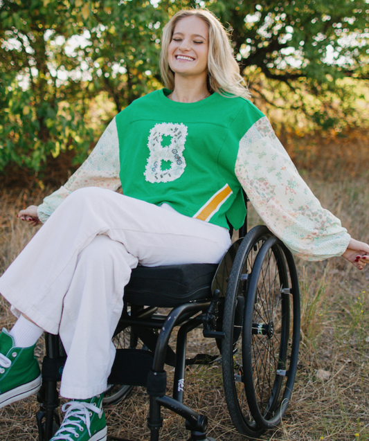 Jersey Puff Sleeve Crop Top