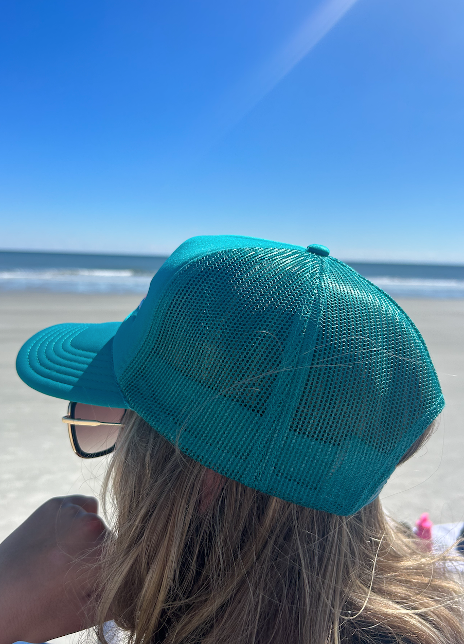 Take It Easy Trucker Hat- Deep Teal
