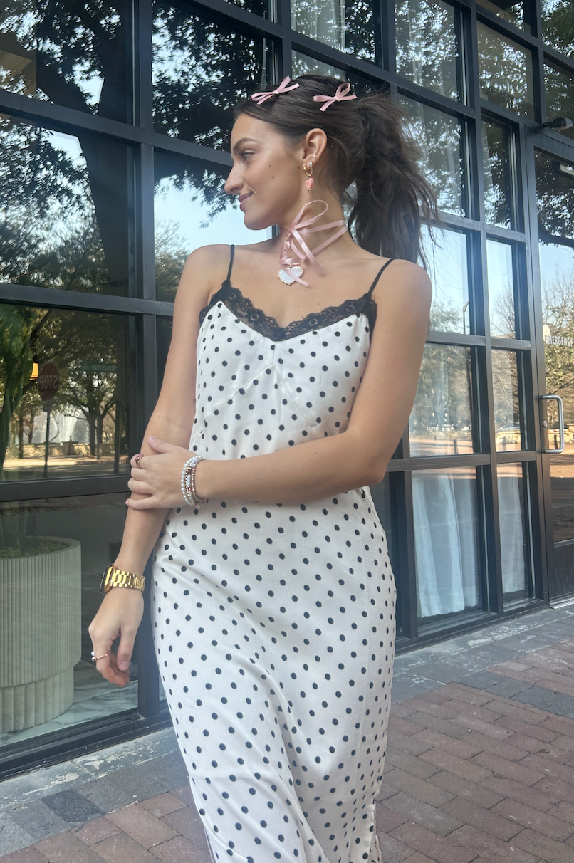 Polka Dot Midi Dress
