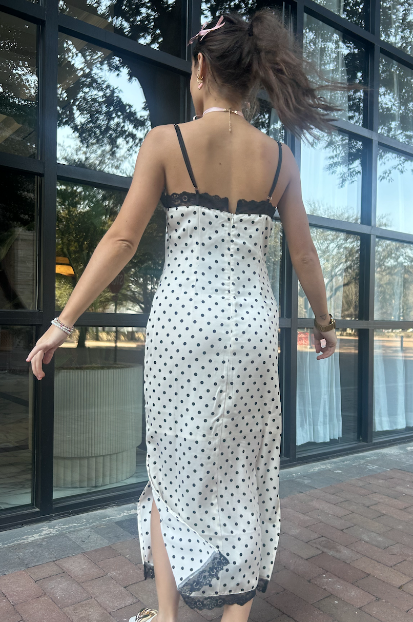 Polka Dot Midi Dress