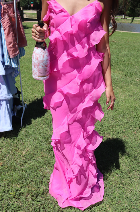 Myriah Pink Maxi Dress