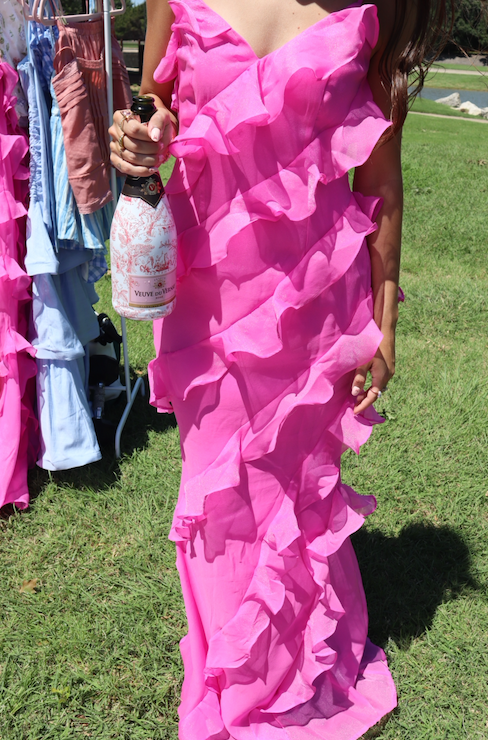 Myriah Pink Maxi Dress