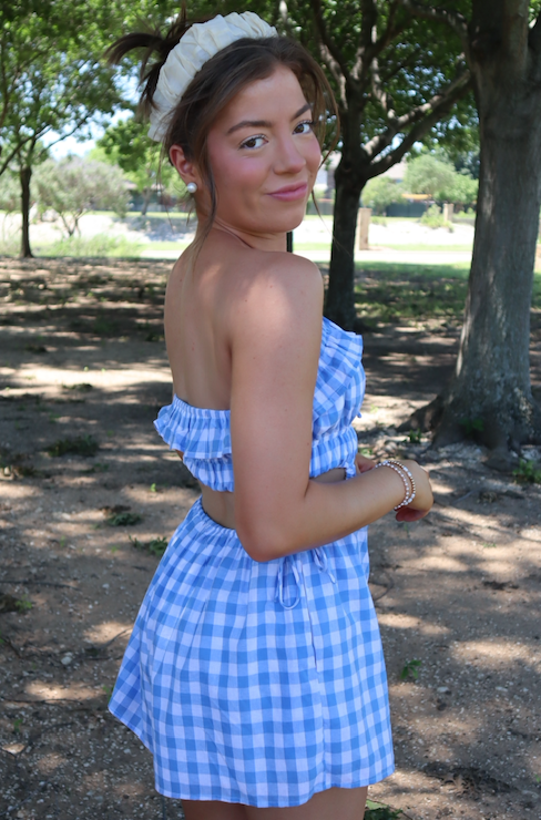 Kenzie Gingham Romper