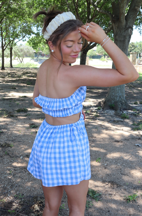 Kenzie Gingham Romper