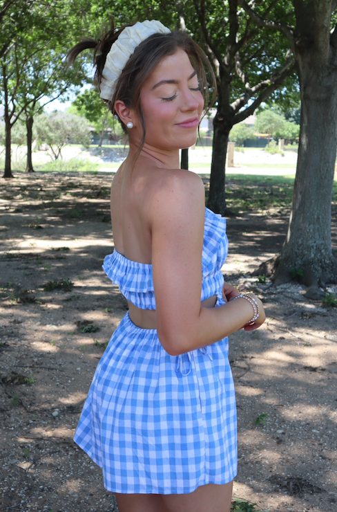 Kenzie Gingham Romper