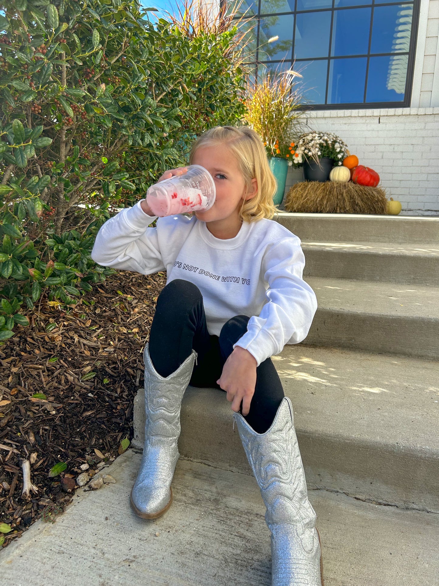 Youth "God's Not Done With You" Crewnecks