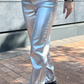 Silver Flared Pants