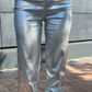 Silver Flared Pants