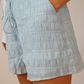 Blue Woven Shorts