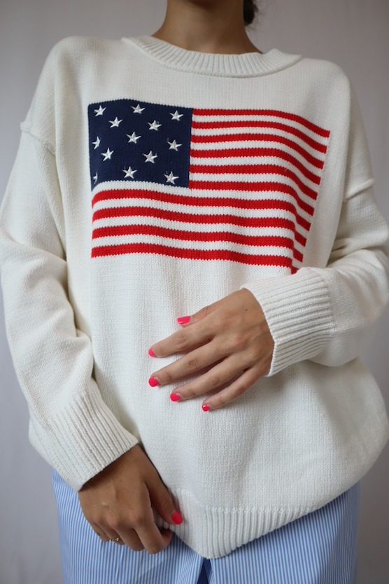 American Flag Sweater