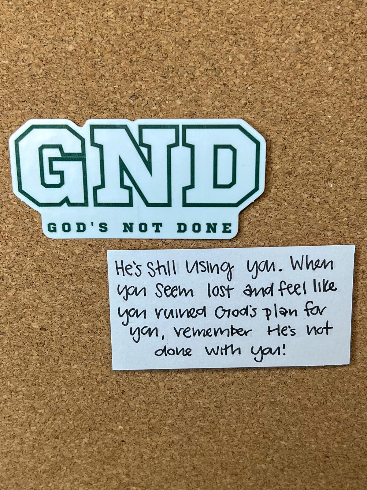 Not Done Sticker God's Not Done Sticker – Scoutie May
