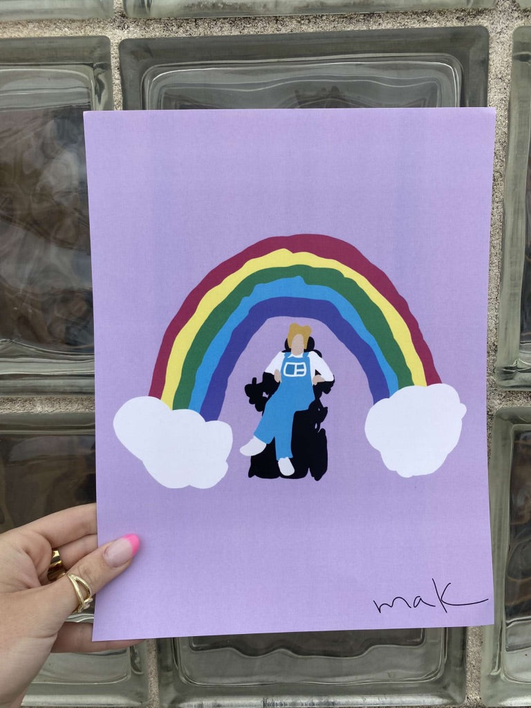 Makayla Under A Rainbow Print