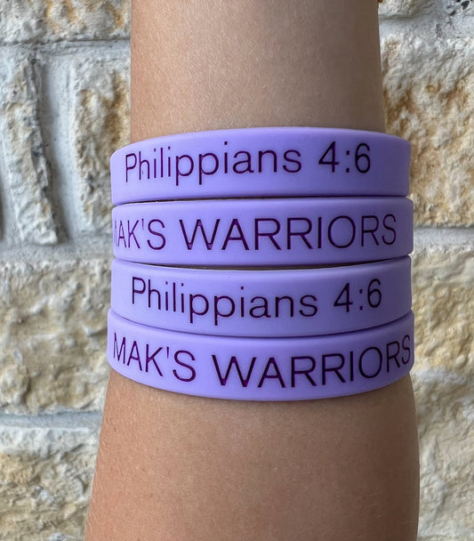 Mak's Warriors Wristband